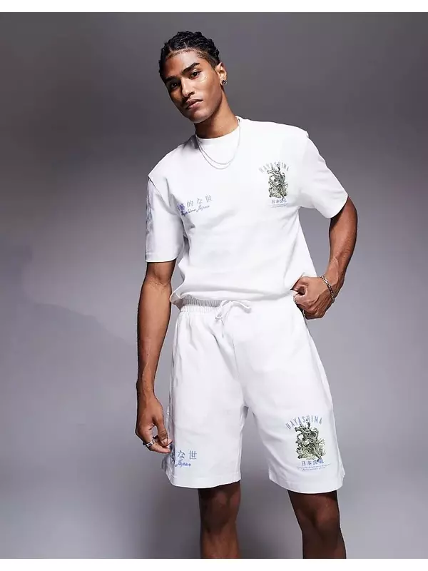 Комбинезон из шорт River Island Hayashima белого цвета