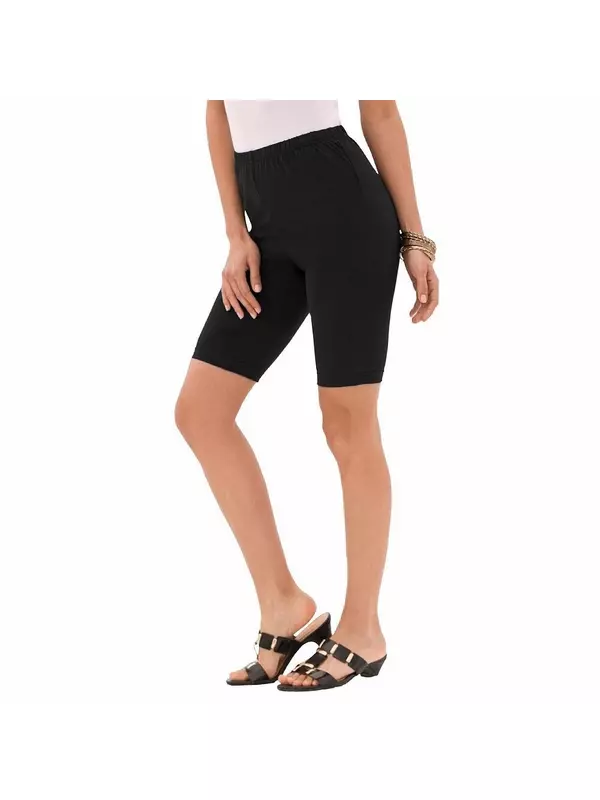 Женские эластичные велосипедки больших размеров Roaman's Essential, черный