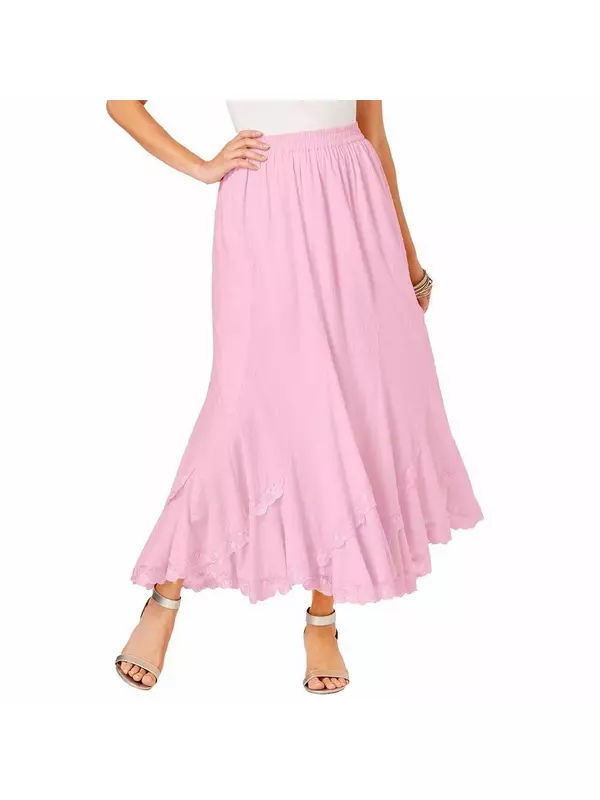 Женская французская юбка больших размеров Roaman Roaman's, цвет Primrose