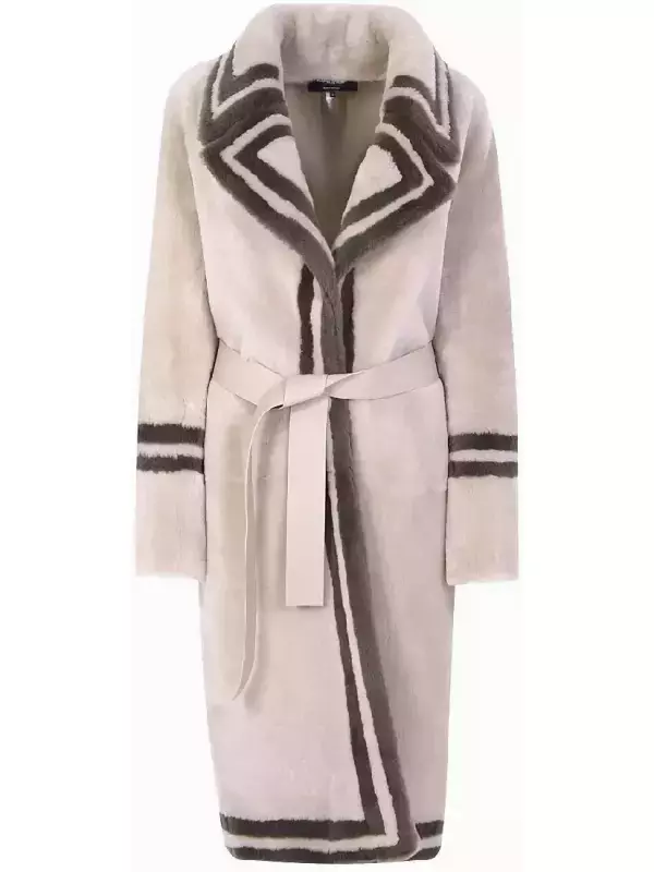 Меховое пальто-дубленка