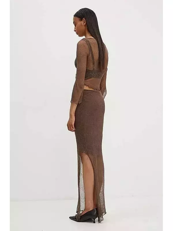 Платье и кардиган Бри Resume, коричневый