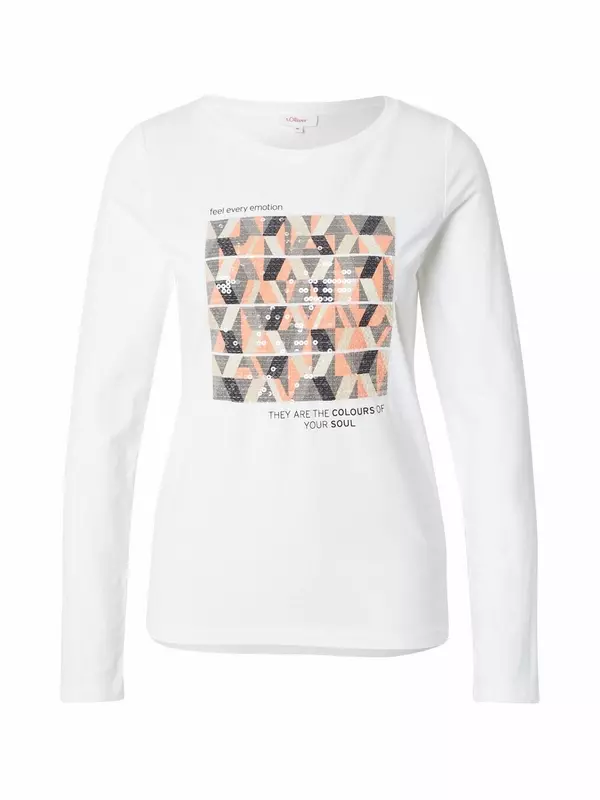 Рубашка s.Oliver, светло-бежевый