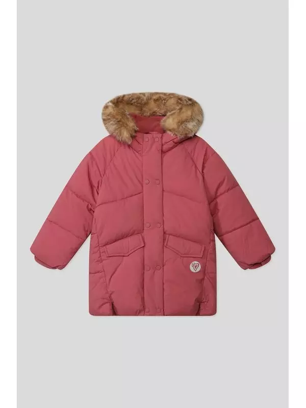 Пальто утепленное с меховой отделкой s.Oliver