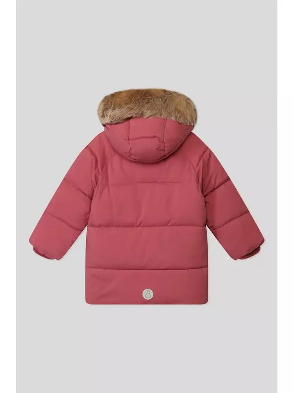 Пальто утепленное с меховой отделкой s.Oliver