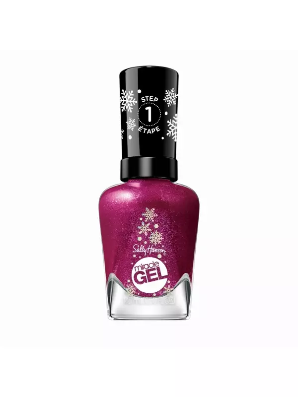 Лак для ногтей Miracle gel holiday esmalte de uñas Sally Hansen, цвет 923-Sugar Plum Kisses, 9,17 мл.