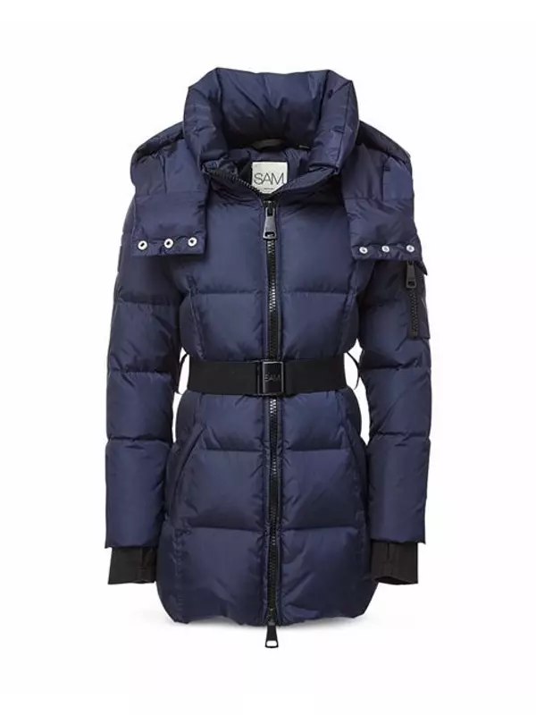 Матовое стеганое пуховое пальто средней длины Soho для девочек — Little Kid SAM., цвет Blue