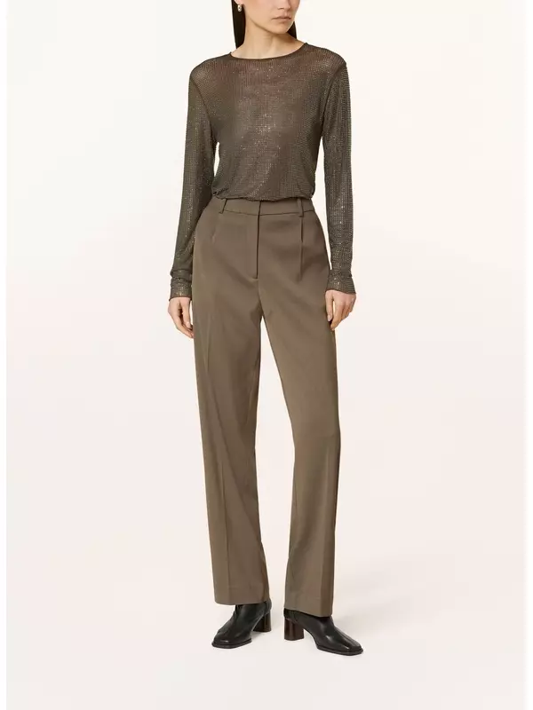 Лонгслив samagda с драгоценными камнями SAMSØE SAMSØE, оливковый