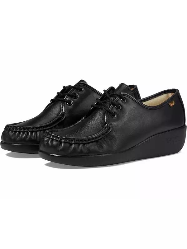 Оксфорды SAS Bounce Lace Up Comfort Moc, черный