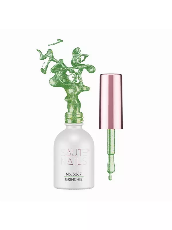 Гибридный лак для ногтей s267 grinchie, 8 мл Saute Nails, цвет s267 grinchie