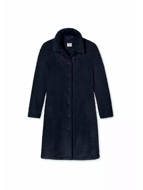 Халат Тедди флисовый SCHIESSER, темно-синий
