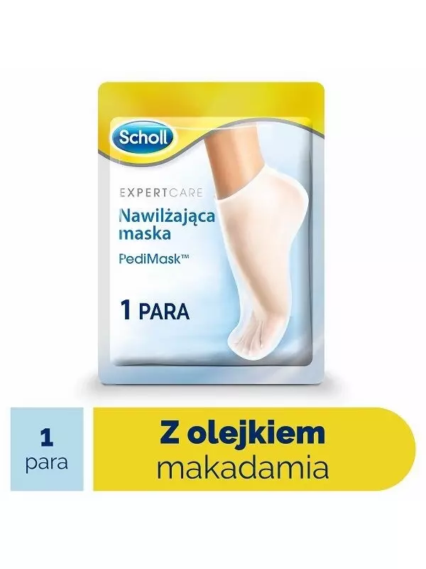 Scholl Nawilżająca Maska z Olejkiem Macadamia маска для ног, 1 шт.