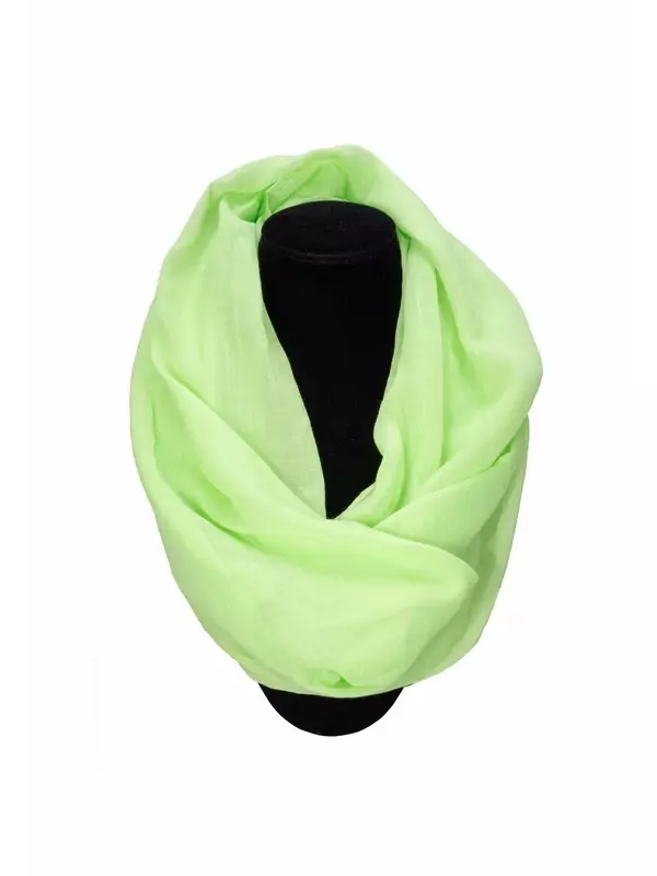 Scarf Loop Uni Тонкий, легкий и мягкий однотонный женский круглый шарф, шейный платок Seasons of April, цвет Apfelgr_n