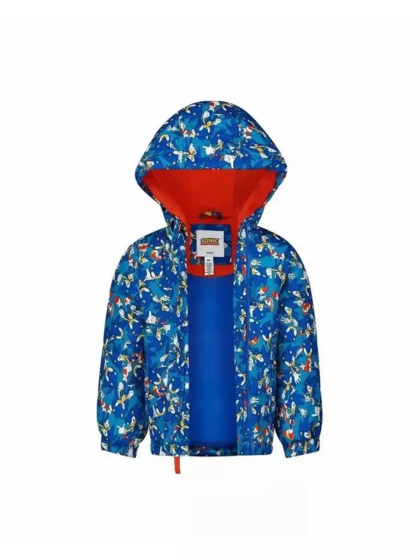 Пуховик с принтом для мальчиков-младенцев Sega Sonic The Hedgehog, черный