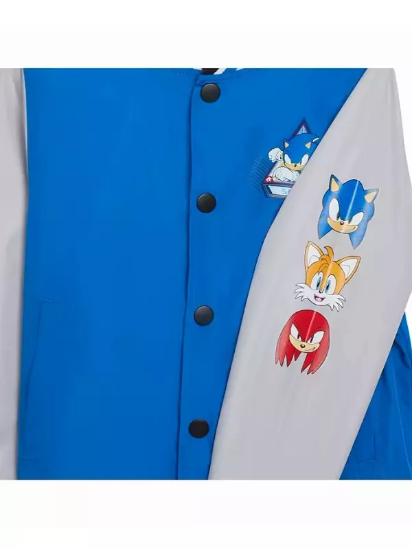 Ветровка для мальчиков Varsity Jacket SEGA Sonic the Hedgehog, синий