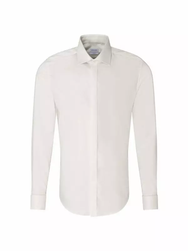 Смокинг в форме рубашки с длинными рукавами Seidensticker, экрю