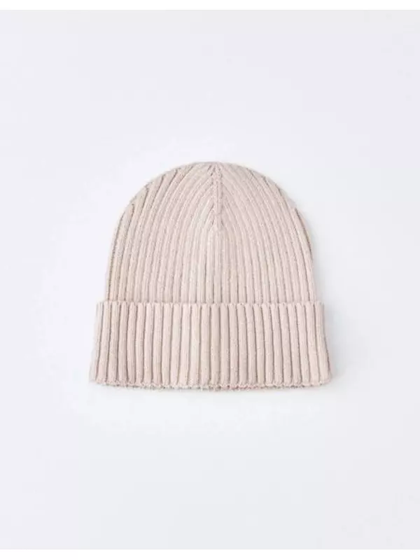 Шапка-бини в рубчик