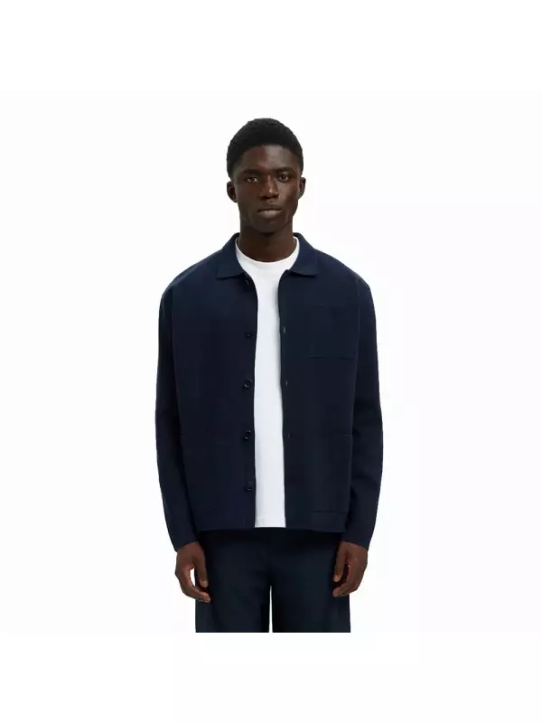 Кардиган Selected Mike Relaxed Fit, синий