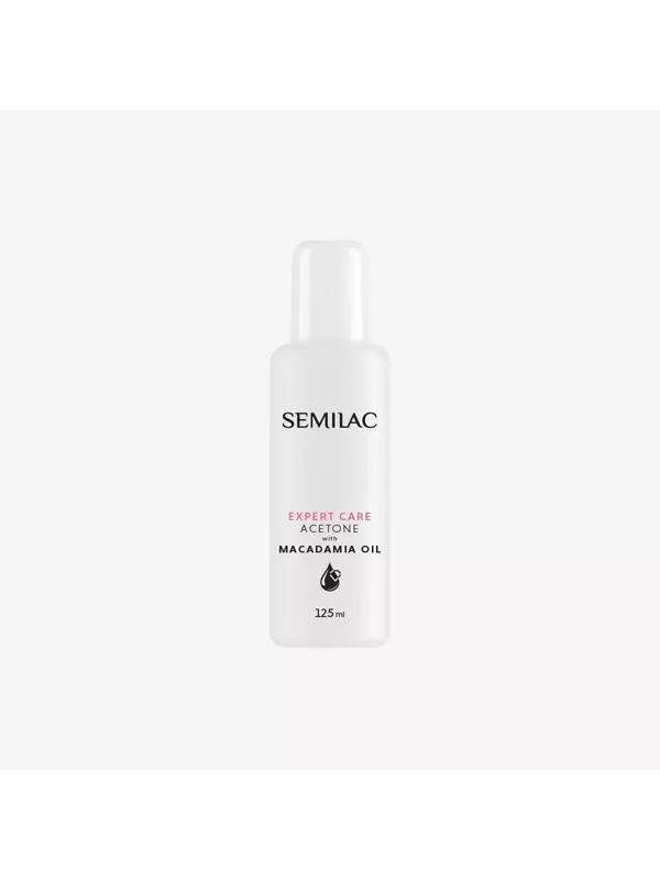 Semilac, Acetone Expert Care, масло макадамии, 125 мл