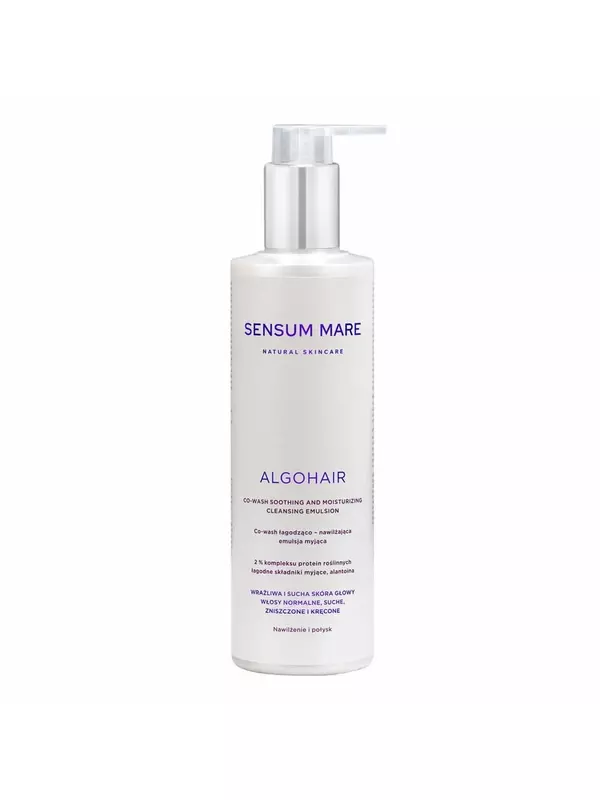 SENSUM MARE, Успокаивающая и увлажняющая эмульсия для мытья кожи головы ALGOHAIR, 250 мл