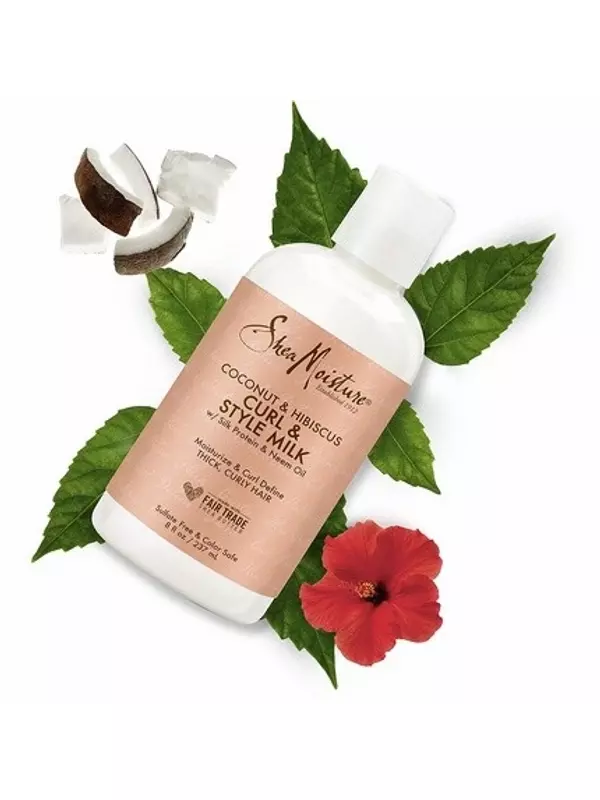 Молочко для завивки и укладки кокоса и гибискуса 237 мл, Shea Moisture