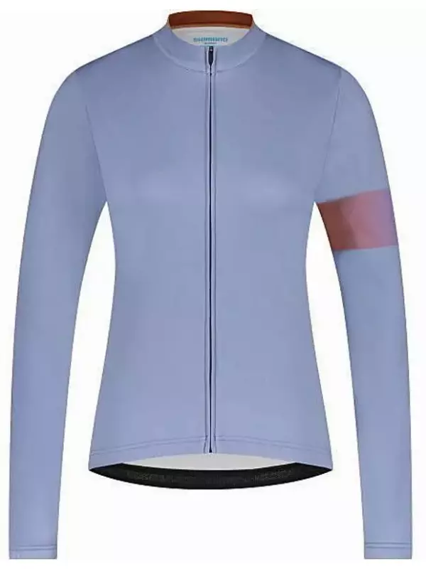 Лонгслив SHIMANO Long Sleeve Jersey Printed Woman's KAEDE, фиолетовый