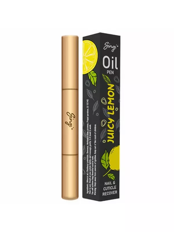 Масло-карандаш для кутикулы с ароматом лимона Singi Oil Pen Nail & Cuticle Recover Juicy Lemon