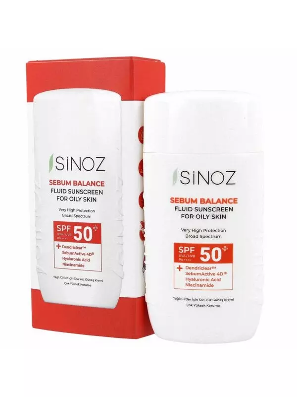 Солнцезащитный крем для лица spf50+/pa++++, 50 мл Sinoz Sebum balance