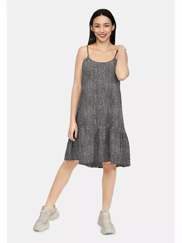 Платье до колена SisterS point, темно-синий/белый