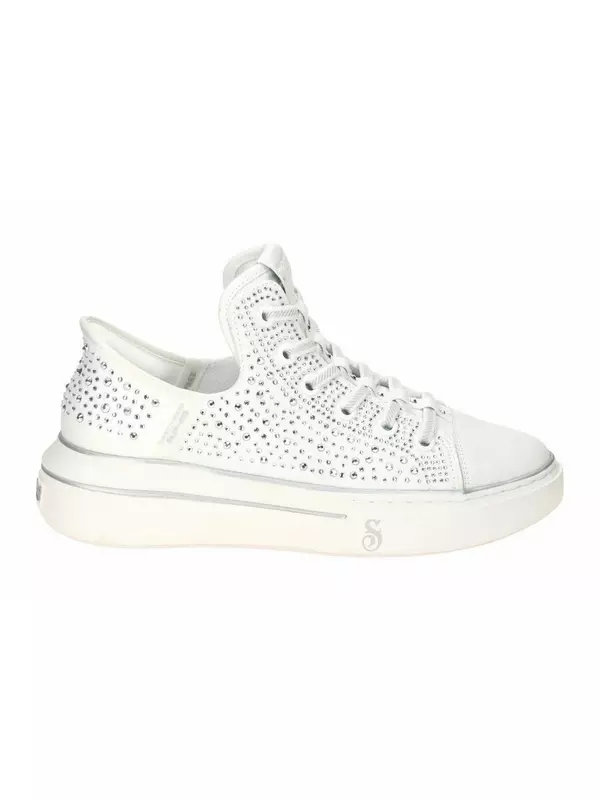 Кроссовки Skechers Snoop One женские белые SNOOP DOGG Strass 186005