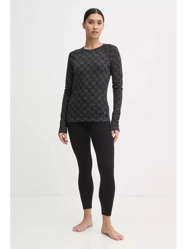 Классический термолонгслив из мериноса Smartwool, черный