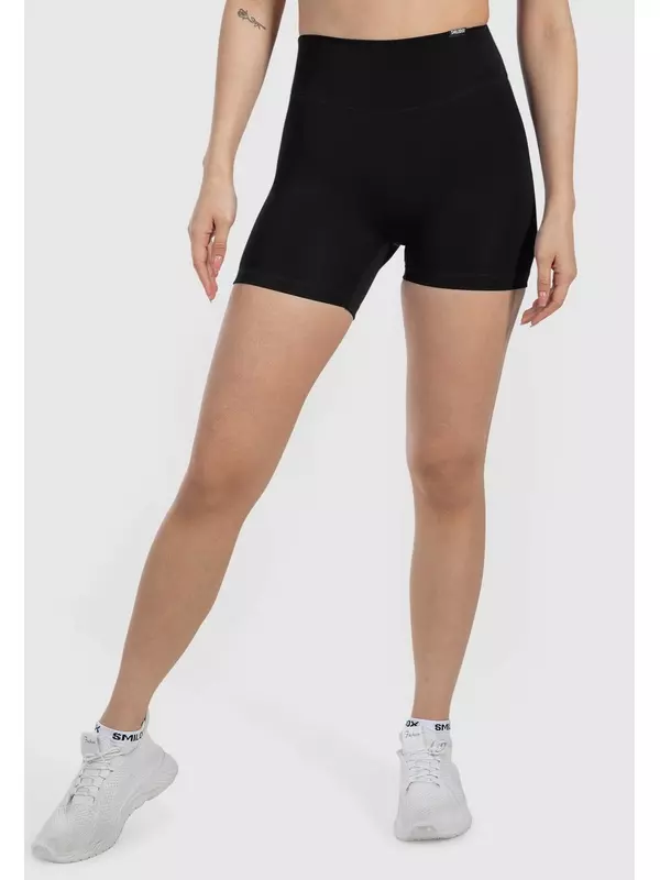 Короткие беговые тайтсы LAVINA Smilodox, черный