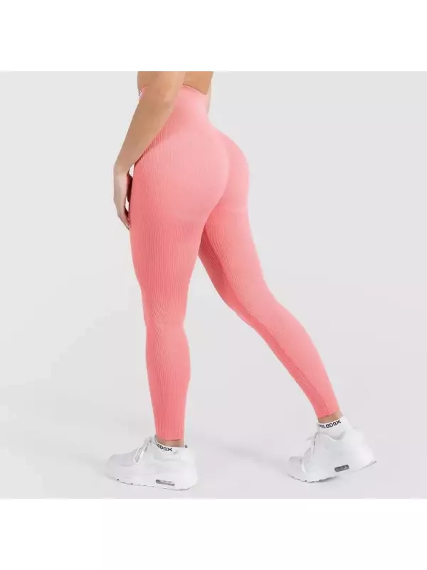 Спортивные леггинсы SMILODOX Kompression Amaze Ripp, коралловый