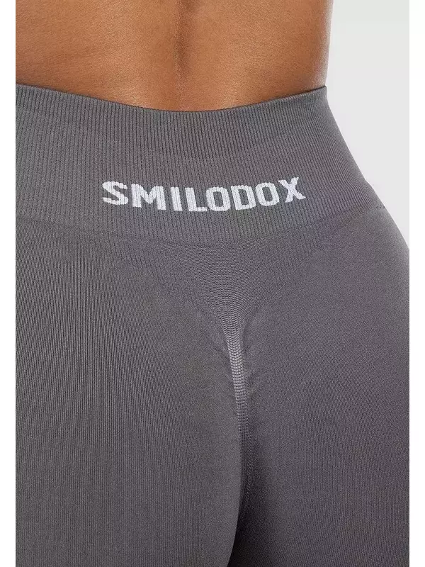 Тайтсы SEAMLESS SCRUNCH CETRINA Smilodox, антрацит