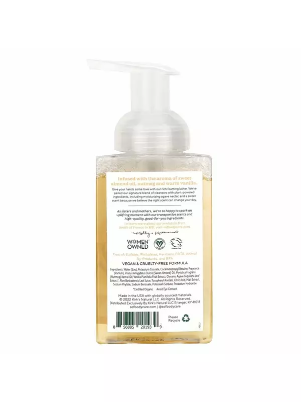 Увлажняющая пенка для мытья рук SoF сладкий миндаль, 236 мл