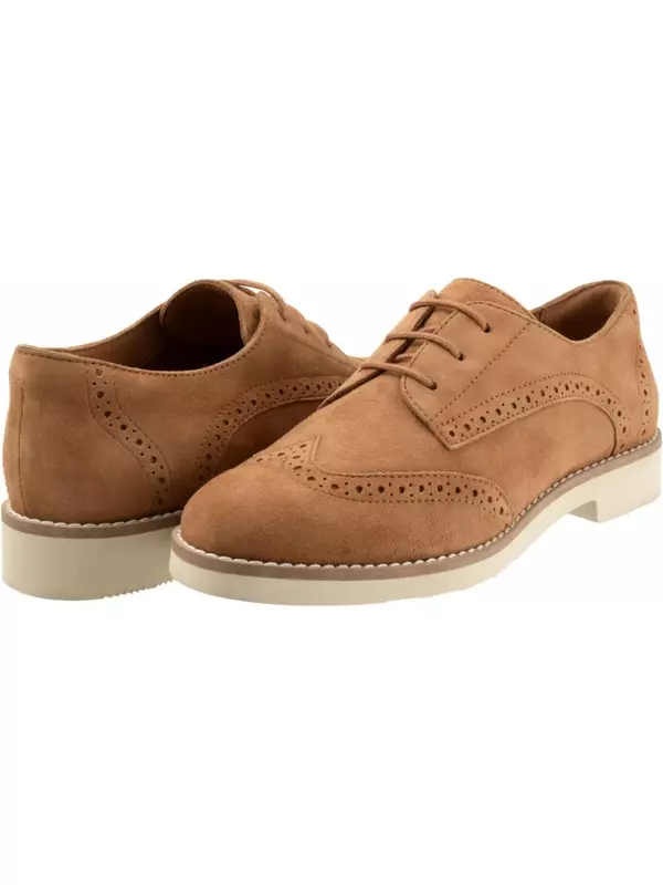 Оксфорды SoftWalk Willet, цвет Camel Nubuck