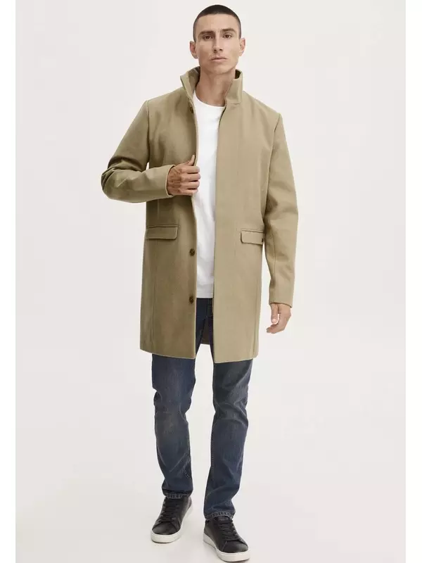 Классическое пальто Solid, песочный