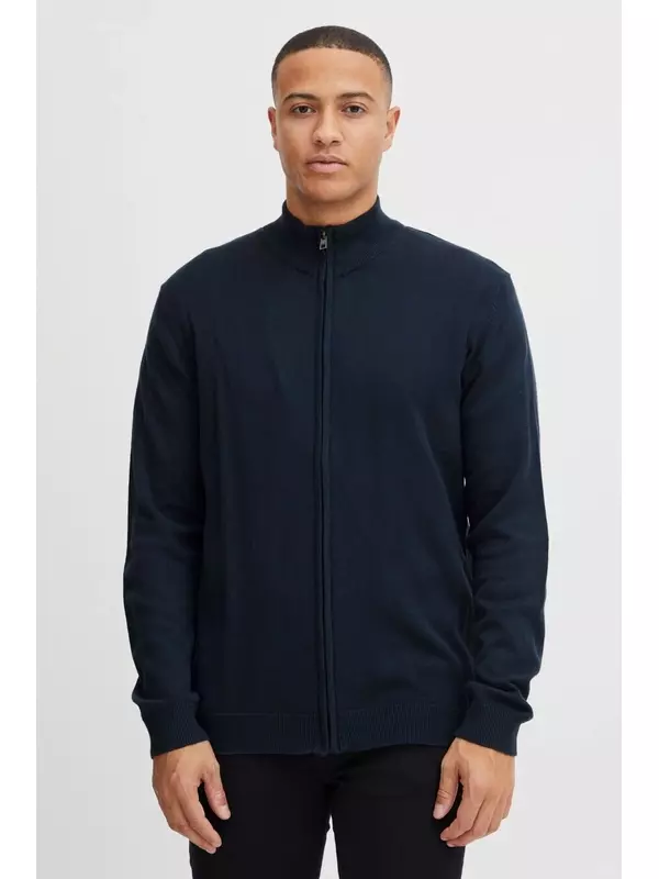 Вязаный кардиган !Solid Knit Cardigan Denley LS6, темно-синий