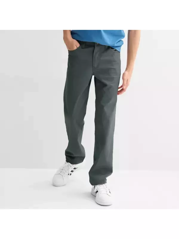 Узкие брюки из твила для мальчиков 7-20 лет, обычные и хаски Sonoma Goods For Life, цвет lavish gray