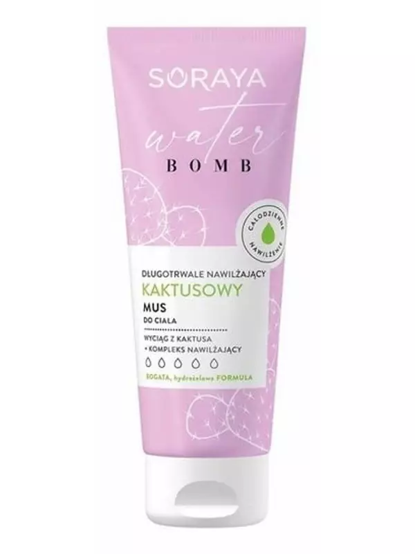 Увлажняющий мусс для тела длительного действия Kaktus 200мл Soraya Water Bomb