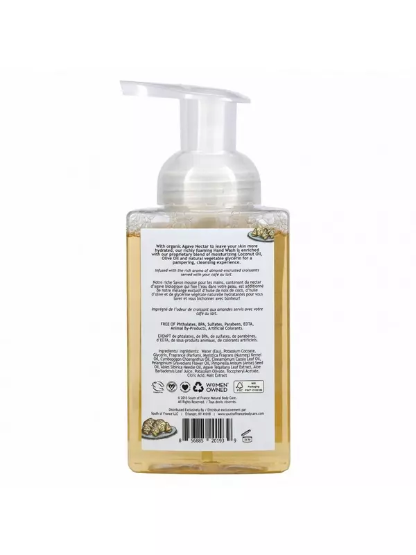 South of France, Пенка для мытья рук, Миндальный гурман, 8 унций (236 мл)