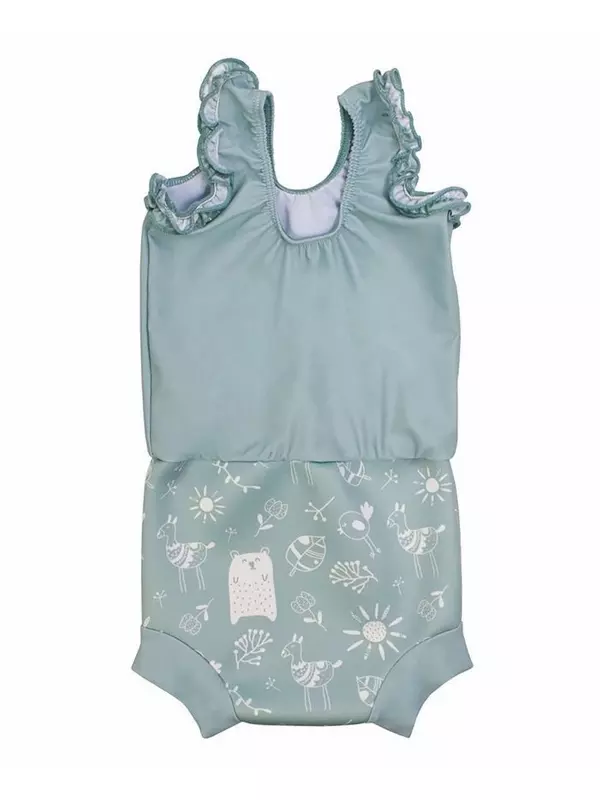 Купальник Happy Nappy для маленьких девочек с подгузником для плавания Splash About, мультиколор