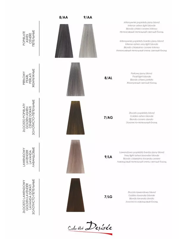 STAPIZ Color Art Desiree Тоник для волос 9/LA - Лавандовый пепельный очень светлый блондин - 100мл