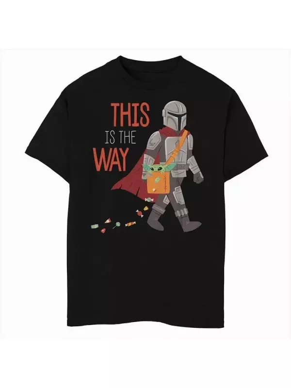 Футболка с рисунком Candy Trail для мальчиков 8–20 лет «Звездные войны: Мандалорец This Is The Way» Star Wars