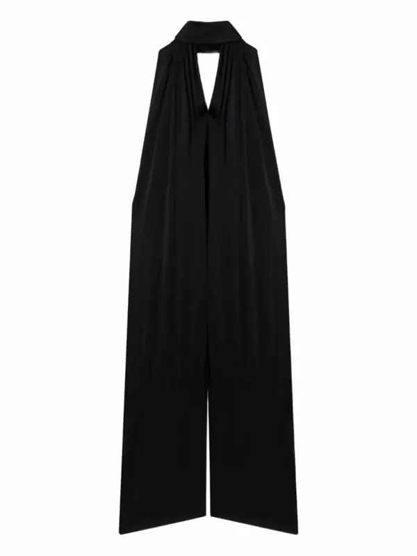 Комбинезон с халтернеем Stella McCartney, черный