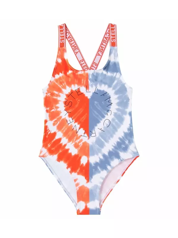 Купальник в технике тай-дай Stella McCartney Kids, Multicolor/Multicolo