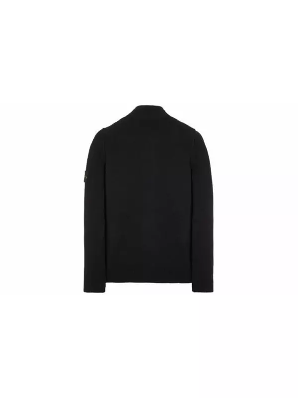 Кардиган мужской Stone Island High Neck Logo, черный