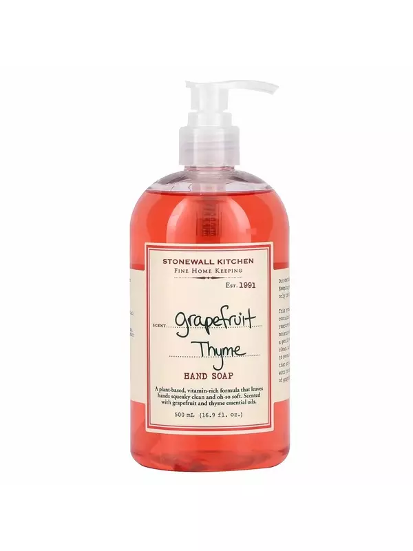 Мыло для рук Stonewall Kitchen Грейпфрут, Тимьян, 16,9 жидких унций (500 мл)