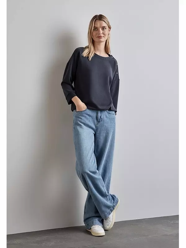 Блуза Street One Bluse, темно-синий