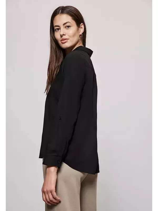 Блузка на пуговицах Street One, черный