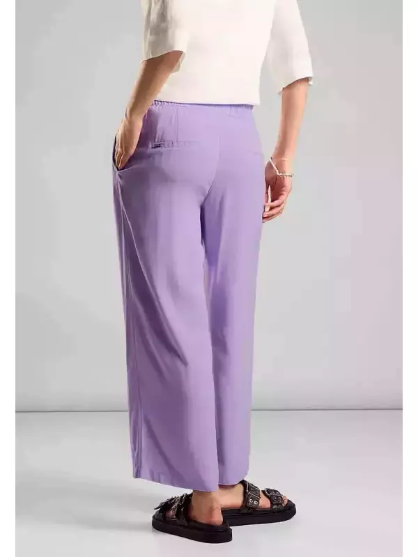 STREET ONE Кюлоты, завышенная талия, цвет Smell Of Lavender